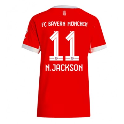 Billiga Bayern Munich Nicolas Jackson #11 Hemma fotbollskläder Dam 2025-26 Kortärmad Billiga Bayern Munich Nicolas Jackson #11 Hemma fotbollskläder Dam 2025-26 Kortärmad